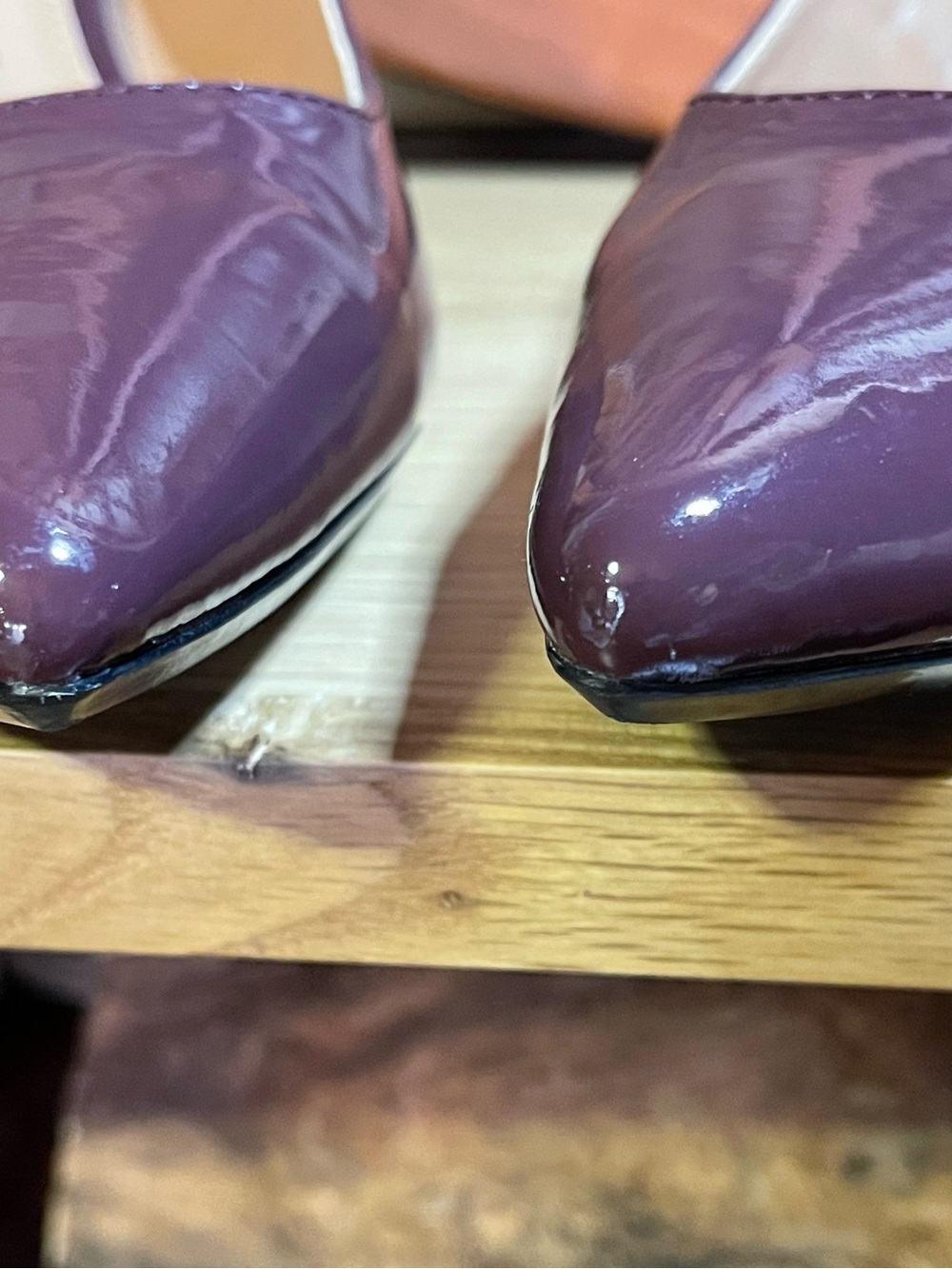 Clavin Klein “Nilly” Sharp Pointed Toe Pumps /Plum / Sz 10 / 3.5” Stiletto Heel - Picture 14 of 15